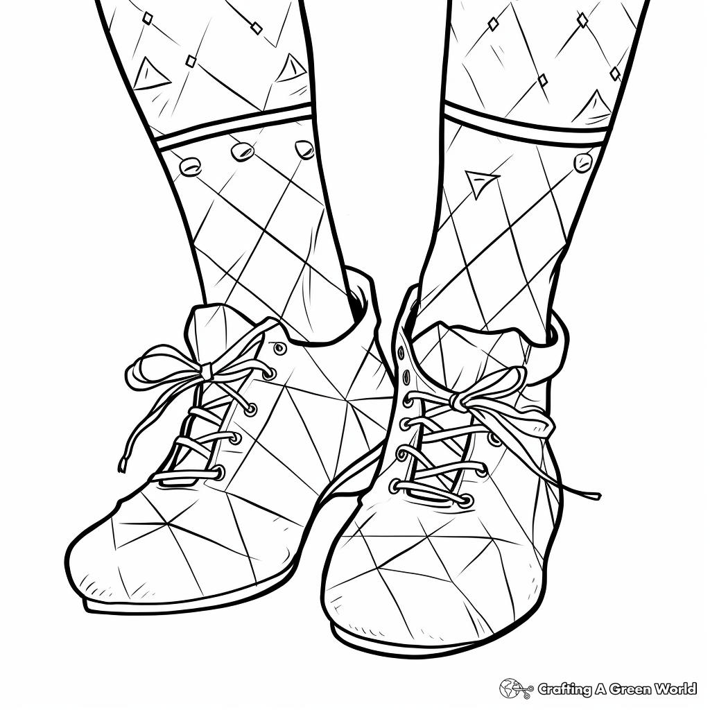 Argyle Socks Coloring Pages for Detail-Oriented Colorers 3