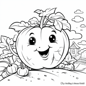 Aromatic Paprika Pepper Coloring Pages 2