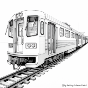 Artful Train Car Coloring Pages 1