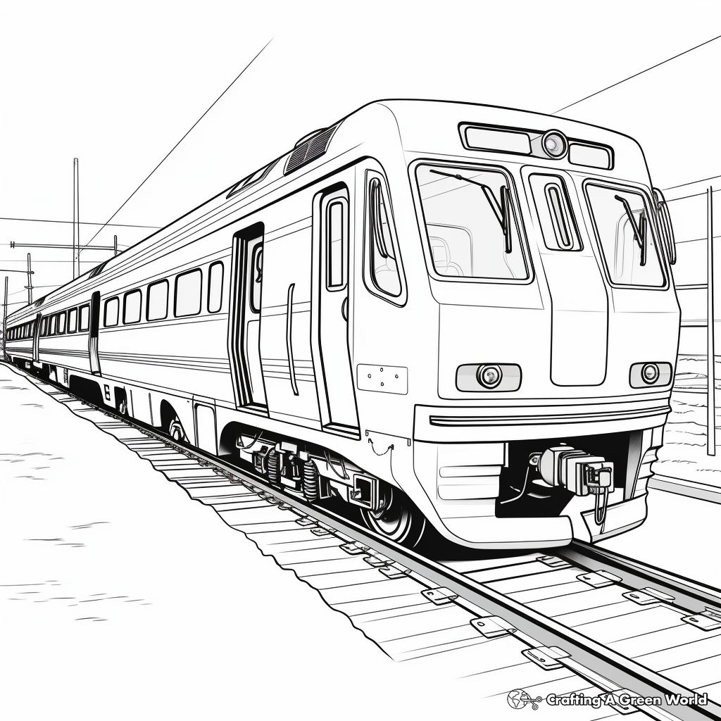 Artful Train Car Coloring Pages 2