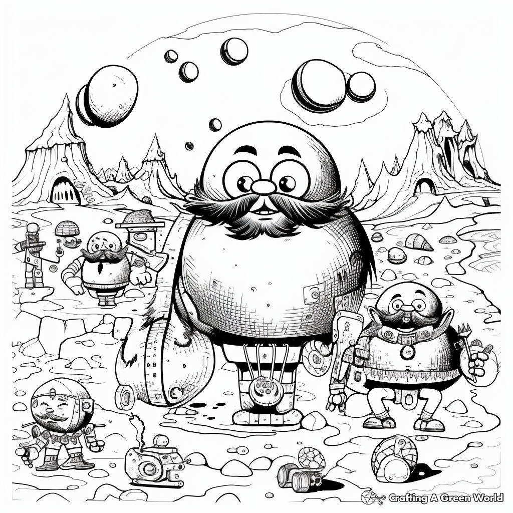 Artist-Designed 2007 OR10 Dwarf Planet Coloring Pages 1