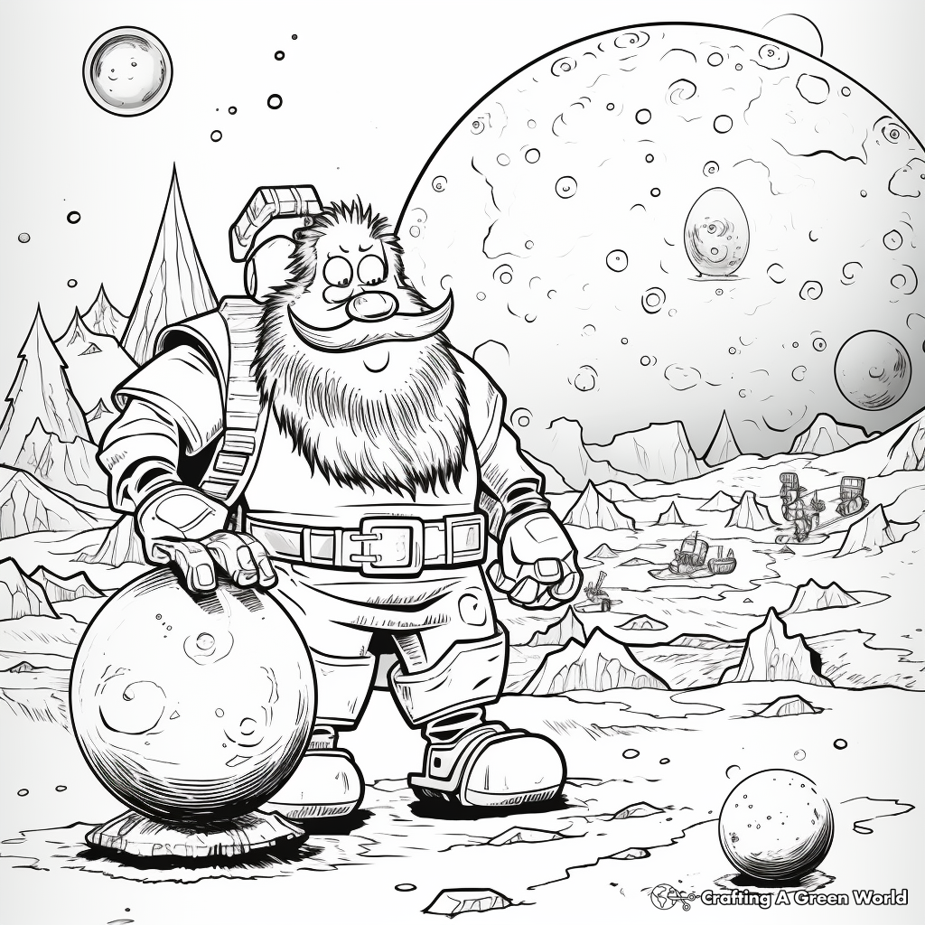 Artist-Designed 2007 OR10 Dwarf Planet Coloring Pages 3