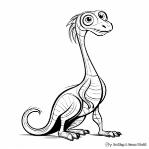 Artistic Abstract Compysognathus Coloring Pages 4