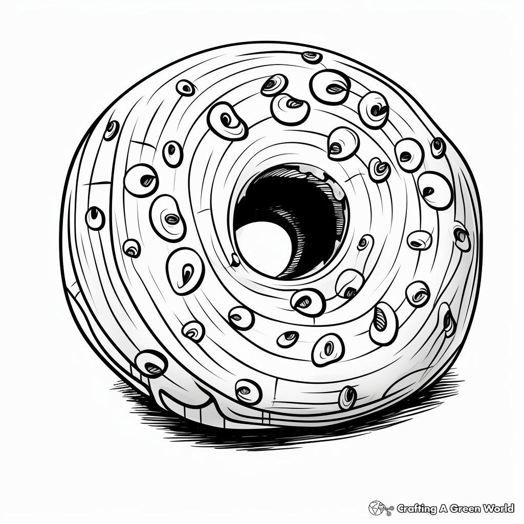 Artistic Abstract Donut Coloring Pages 4