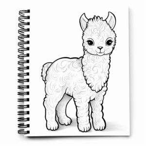 Artistic Alpaca Fleece Coloring Pages 3