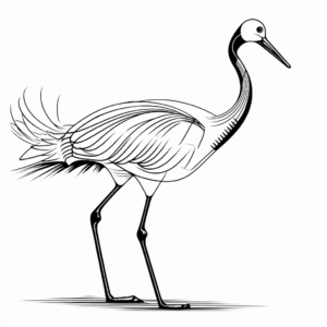 Artistic Chilean Flamingo Coloring Pages 1