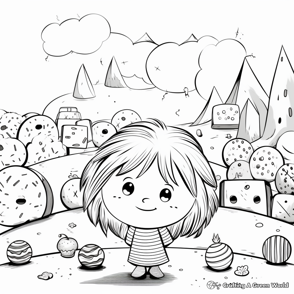 Artistic Chocolate Truffle Coloring Sheets 2