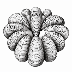 Artistic Clam Shell Pattern Coloring Pages 4