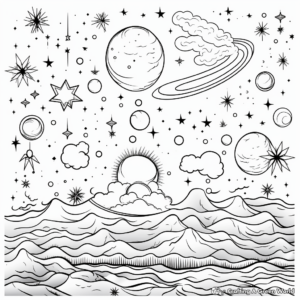 Artistic Constellations within A Galaxy Coloring Pages 4