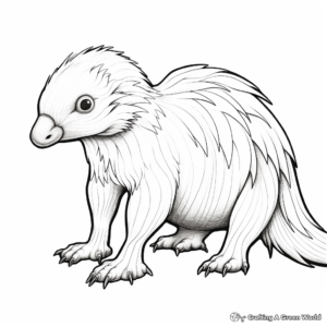 Artistic Echidna Coloring Pages 4