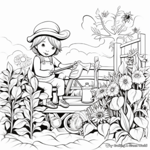 Artistic Garden Coloring Pages 4