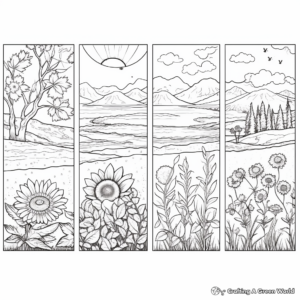 Artistic Interpretation: Four Seasons Coloring Pages 4