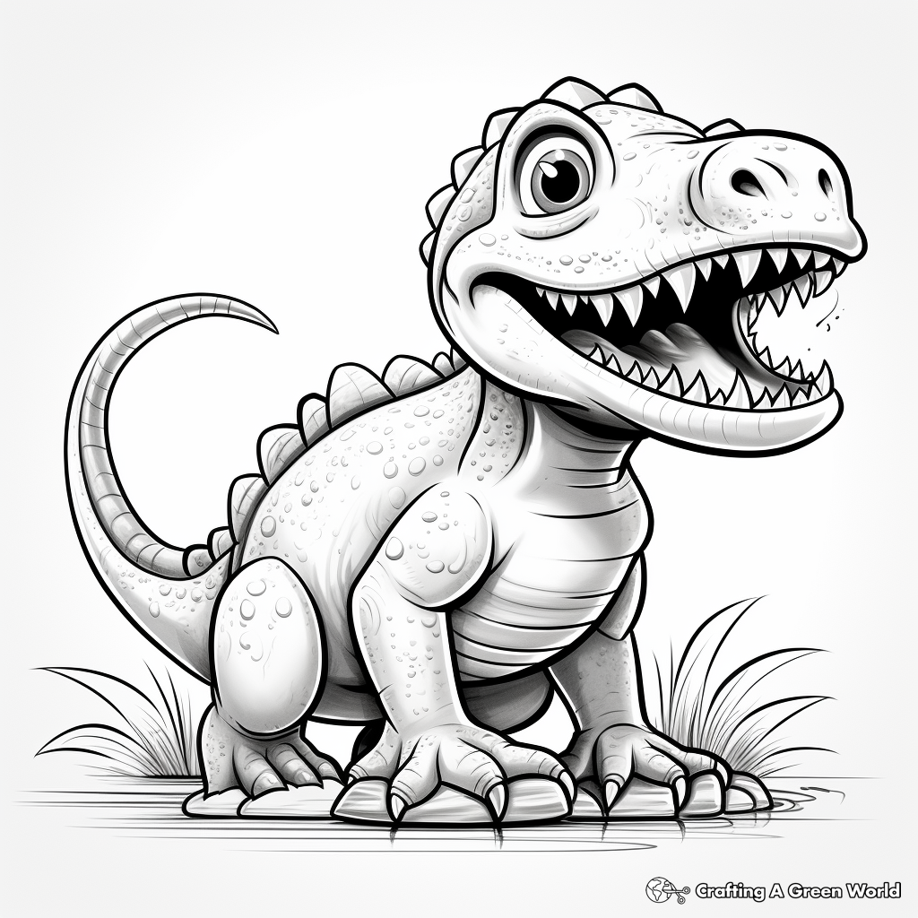 Artistic Megalosaurus Coloring Pages 2
