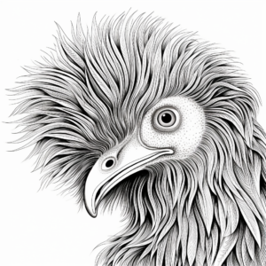 Artistic Ostrich Feathers Coloring Pages 3
