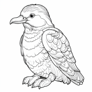 Artistic Penguin Coloring Pages for Adults 3
