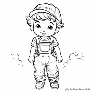 Artsy Abstract Overalls Coloring Pages 2