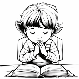 Ash Wednesday Prayer Coloring Pages 3