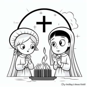Ashes to Ashes Wednesday Coloring Sheets 4