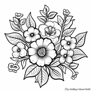 Astonishing Flower Patterns Coloring Pages 2