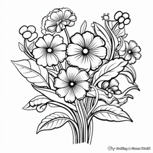 Astonishing Flower Patterns Coloring Pages 3