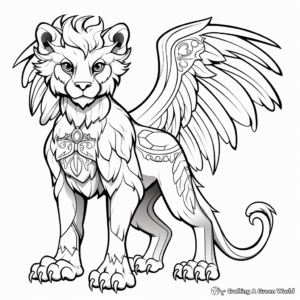 Astonishing Griffin Coloring Sheets 1