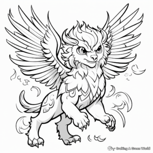 Astonishing Griffin Coloring Sheets 4
