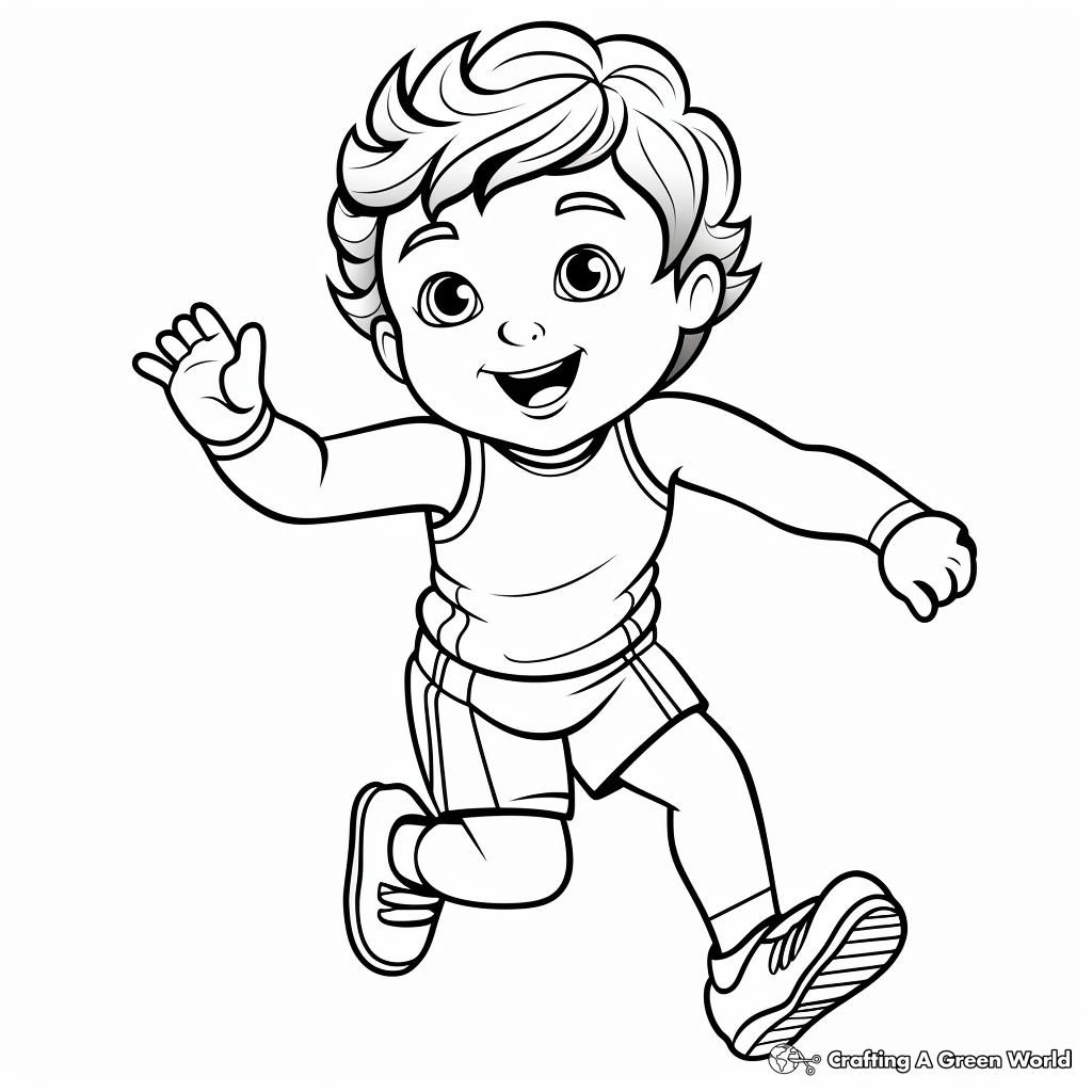 Athletic Aerobics Leotard Coloring Pages 4