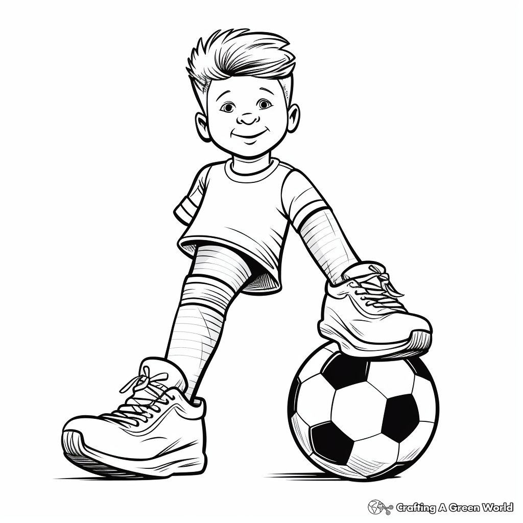 Athletic Socks Coloring Pages: Basketball, Soccer, Football Socks 1
