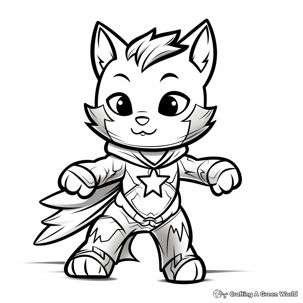 Athletic Super Kitty Olympics Coloring Pages 2