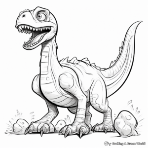 Atrociraptor Life Cycle Coloring Pages 1