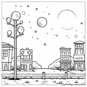 Attraction Theme: Opposite Poles Magnet Coloring page 1