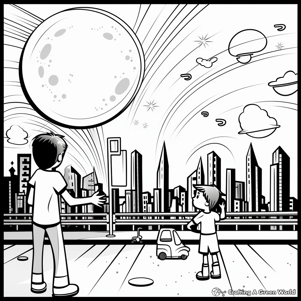 Attraction Theme: Opposite Poles Magnet Coloring page 4