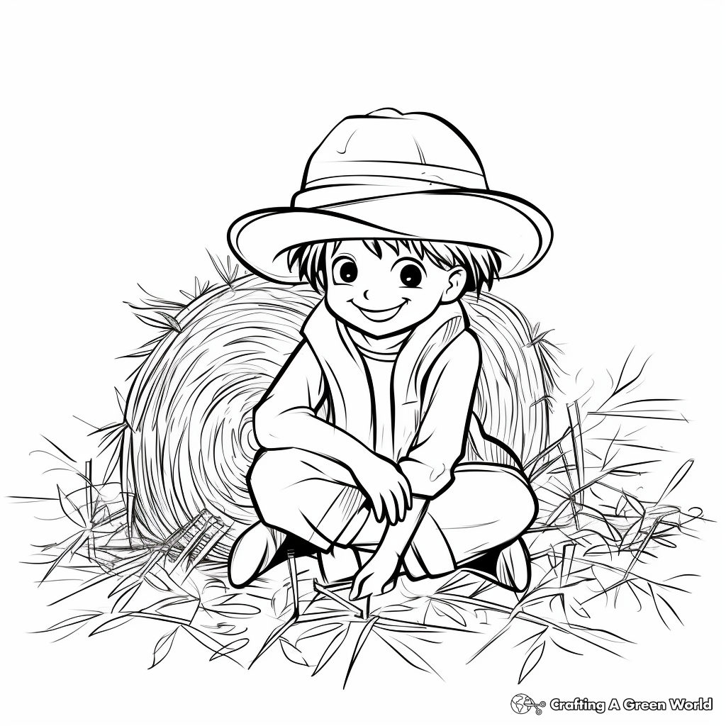 Autumn Harvest Hay coloring pages 2