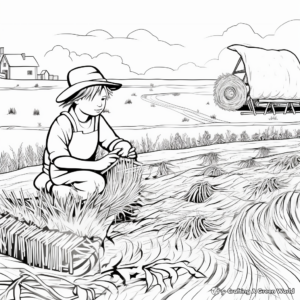 Autumn Harvest Hay coloring pages 3