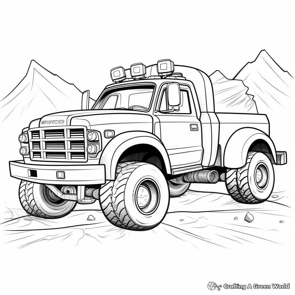 Available-to-Print Tow Truck Coloring Pages 1