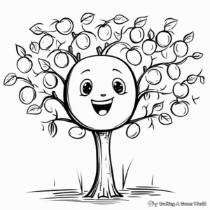 Avocado Tree Coloring Pages for Nature Lovers 2