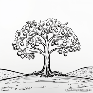 Avocado Tree Coloring Pages for Nature Lovers 3
