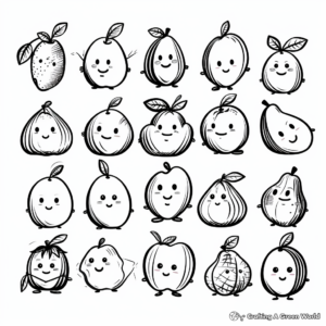 Avocado Varieties: A Collection of Coloring Pages 3