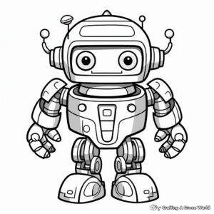 Awesome Robot Design Coloring Pages 1