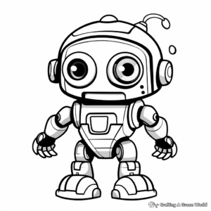 Awesome Robot Design Coloring Pages 2