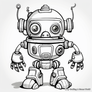 Awesome Robot Design Coloring Pages 3