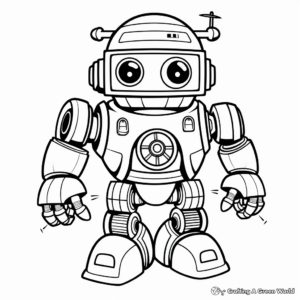 Awesome Robot Design Coloring Pages 4