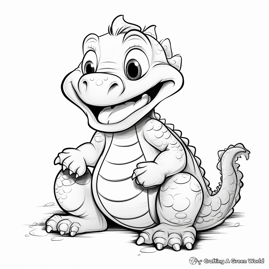 Baby Alligator Coloring Pages 2