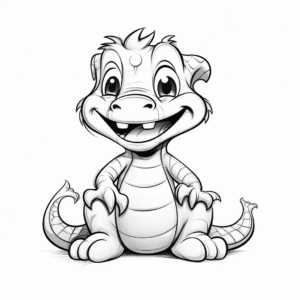 Baby Alligator Coloring Pages 4