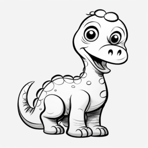 Baby Apatosaurus Coloring Pages 2