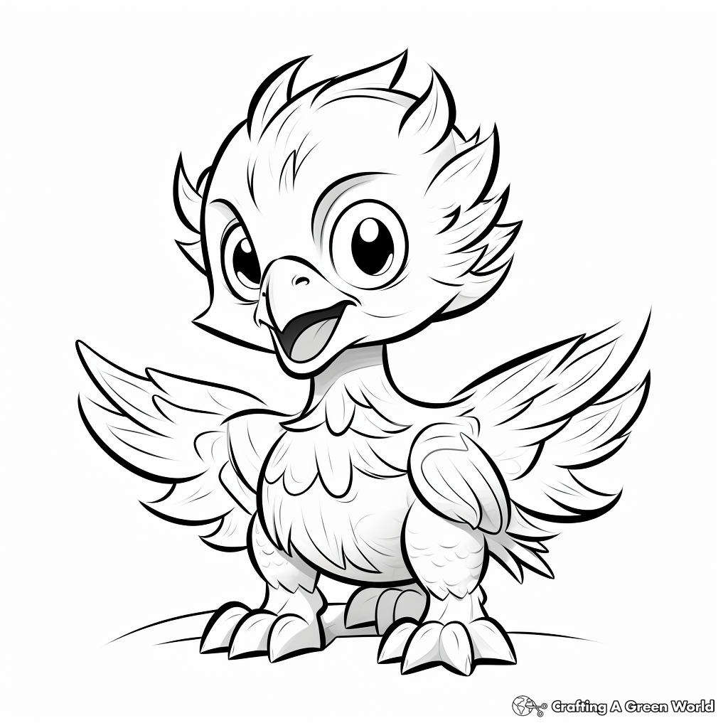 Baby Atrociraptor Coloring Pages 2