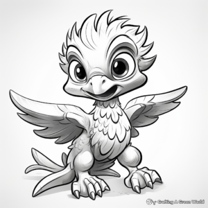 Baby Atrociraptor Coloring Pages 3