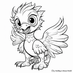 Baby Atrociraptor Coloring Pages 4
