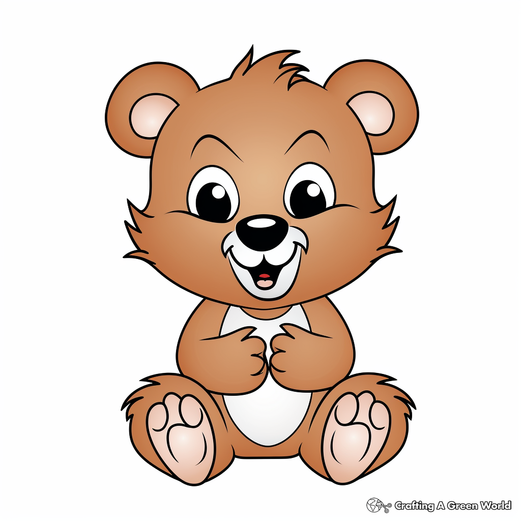 Baby Beaver Coloring Pages 1