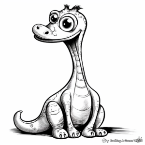 Baby Brachiosaurus Coloring Pages 2